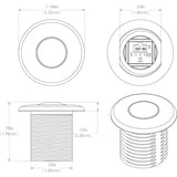 Lumitec Newt - Livewell & Courtesy Light - Red Dimming [101086] - American Offshore