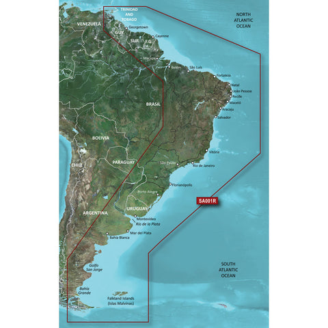Garmin BlueChart g3 HD - HXSA001R - South America East Coast - microSD/SD [010-C1062-20] - American Offshore