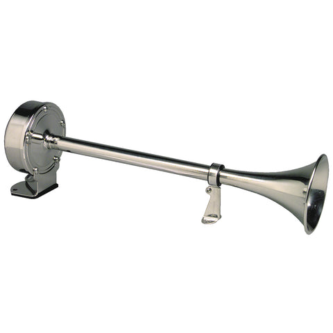 Schmitt  Ongaro Deluxe All-Stainless Single Trumpet Horn - 12V [10027] - American Offshore