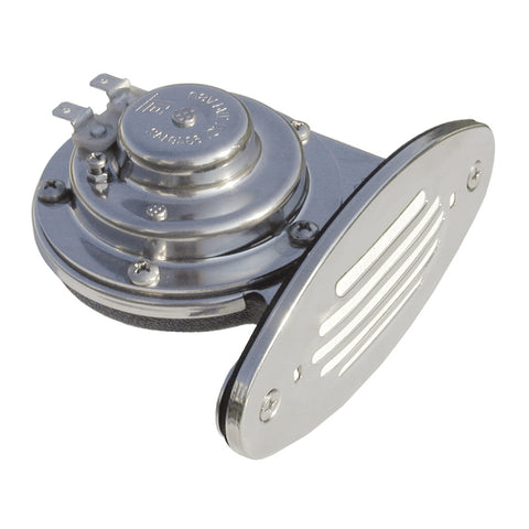 Schmitt  Ongaro Mini SS Single Drop-In Horn w/SS Grill - 12V Low Pitch [10050] - American Offshore