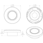 Lumitec Orbit - Flush Mount Down Light - Brushed Finish - 2-Color White/Red Dimming [112502] - American Offshore