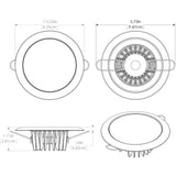 Lumitec Mirage - Flush Mount Down Light - Glass Finish/No Bezel - 4-Color Red/Blue/Purple Non Dimming w/White Dimming [113190] - American Offshore