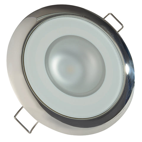 Lumitec Mirage - Flush Mount Down Light - Glass Finish/Polished SS Bezel - White Non-Dimming [113113] - American Offshore