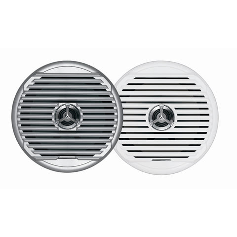 JENSEN  MSX65R 6.5" High Performance Coaxial Speaker - (Pair) White/Silver Grills [MSX65R] - American Offshore