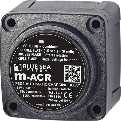Blue Sea 7601 DC Mini ACR Automatic Charging Relay - 65 Amp [7601] - American Offshore