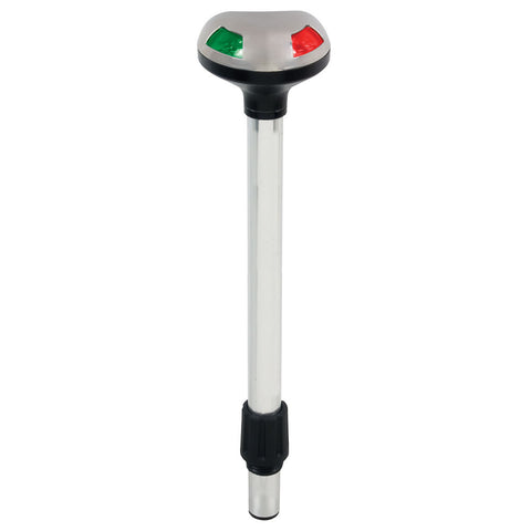 Perko Stealth Series LED Bi-Color 12" Pole Light - Small Threaded Collar - 2 Mile [1619DP2BLK] - American Offshore