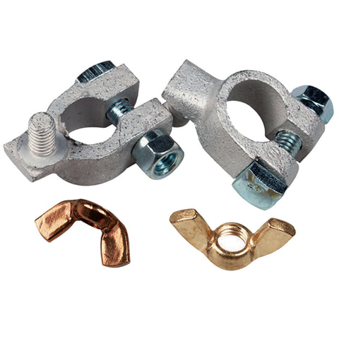 Ancor Tinned Battery Terminal - 5/16" & 3/8" Stud - Positive & Negative Combo [260322] - American Offshore