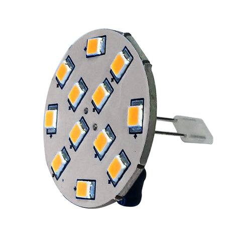 Lunasea G4 10 Back Pin LED Light Bulb - 12VAC or 10-30VDC/2W/140 Lumens - Warm White [LLB-21UW-21-00] - American Offshore