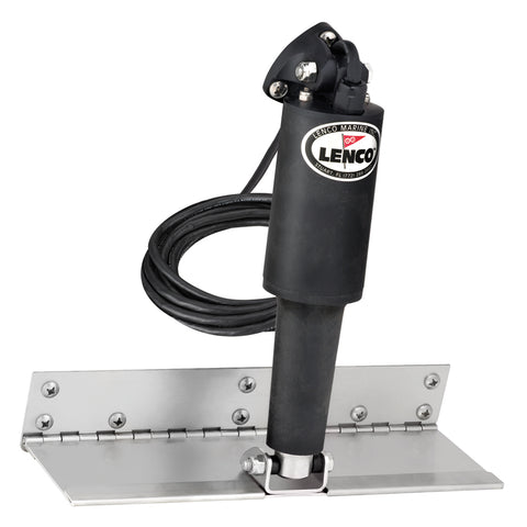 Lenco 4" x 12" Limited Space Trim Tab Kit w/o Switch Kit 12V - Standard Finish - Standard Actuator [15125-101] - American Offshore