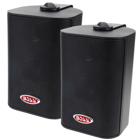 Boss Audio MR4.3B 4" 3-Way Marine Box Speakers (Pair) - 200W - Black [MR4.3B] - American Offshore
