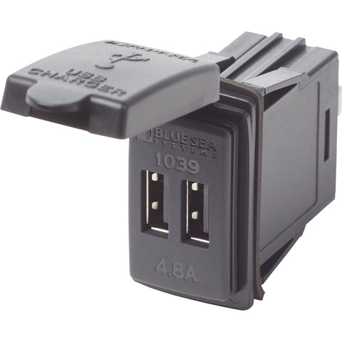 Blue Sea Dual USB Charger - 24V Contura Mount [1039] - American Offshore