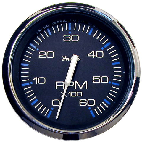 Faria Chesapeake Black 4" Tachometer - 6000 RPM (Gas) (Inboard  I/O) [33710] - American Offshore