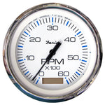 Faria Chesapeake White SS 4" Tachometer w/Hourmeter - 6000 RPM (Gas)(Inboard) [33832] - American Offshore