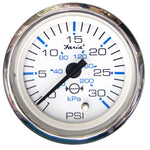 Faria Chesapeake White SS 2" Water Pressure Gauge (30 PSI) [13812] - American Offshore