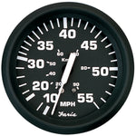 Faria Euro Black 4" Speedometer - 55MPH (Pitot) [32810] - American Offshore