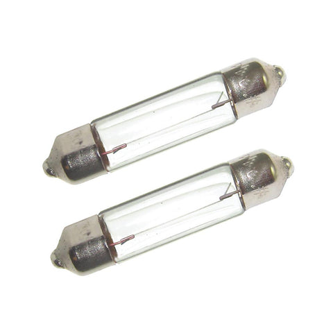 Perko Double Ended Festoon  Bulbs - 24V, 10W, .40A - Pair [0072DP1CLR] - American Offshore
