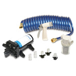 Shurflo by Pentair PRO WASHDOWN KIT II Ultimate - 12 VDC - 5.0 GPM - Includes Pump, Fittings, Nozzle, Strainer, 25 Hose [4358-153-E09] - American Offshore