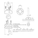 Scanstrut Micro Deck Seal - .08"-.24" - Glass Filled Nylon - Fully Waterproof [DS6-P] - American Offshore