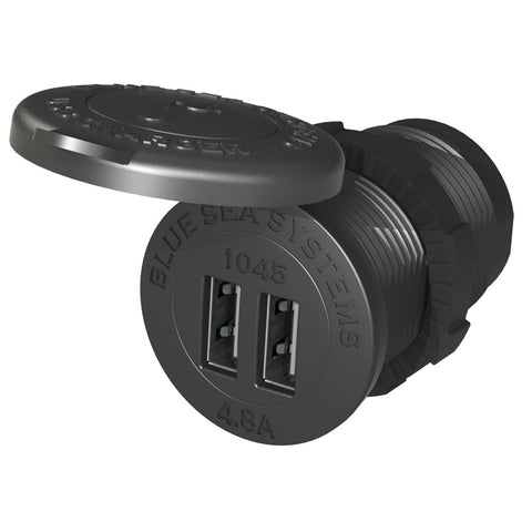 Blue Sea 1045 12/24V Dual USB Charger - 1-1/8" Socket Mount [1045] - American Offshore