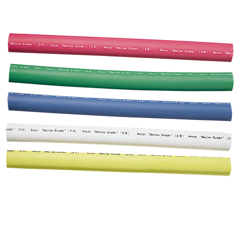 Ancor Adhesive Lined Heat Shrink Tubing - 5-Pack, 6", 12 to 8 AWG, Assorted Colors [304506] - American Offshore