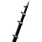 TACO 12' Black/Silver Center Rigger Pole - 1-1/8" Diameter [OC-0432BKA116] - American Offshore