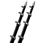 TACO 15' Black/Silver Outrigger Poles - 1-1/8" Diameter [OT-0442BKA15] - American Offshore