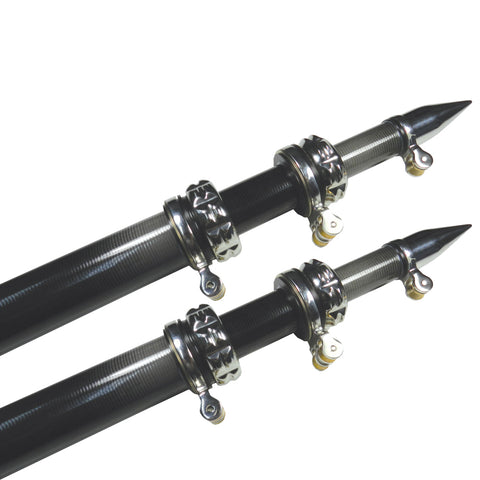 TACO 16' Carbon Fiber Outrigger Poles - Pair - Black [OT-3160CF] - American Offshore