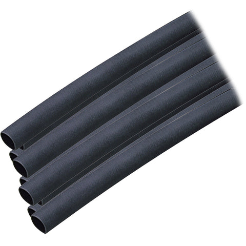 Ancor Adhesive Lined Heat Shrink Tubing (ALT) - 1/4" x 12" - 10-Pack - Black [303124] - American Offshore