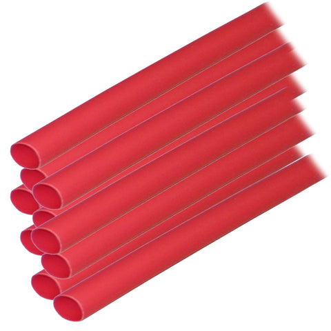 Ancor Adhesive Lined Heat Shrink Tubing (ALT) - 1/4" x 6" - 10-Pack - Red [303606] - American Offshore