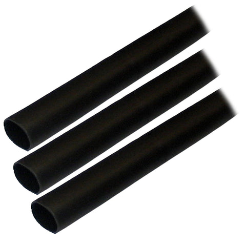 Ancor Adhesive Lined Heat Shrink Tubing (ALT) - 1/2" x 3" - 3-Pack - Black [305103] - American Offshore