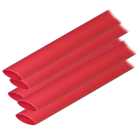 Ancor Adhesive Lined Heat Shrink Tubing (ALT) - 1/2" x 12" - 5-Pack - Red [305624] - American Offshore