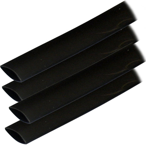 Ancor Adhesive Lined Heat Shrink Tubing (ALT) - 3/4" x 6" - 4-Pack - Black [306106] - American Offshore