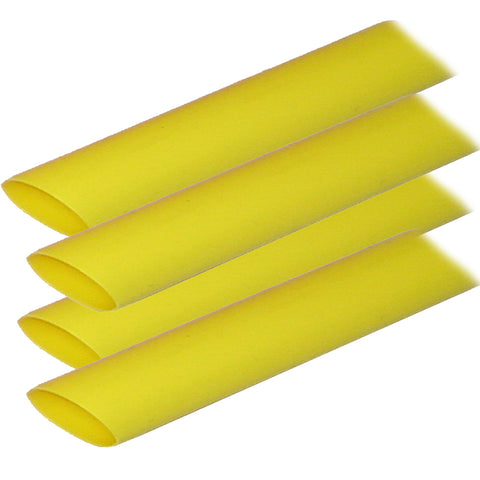 Ancor Adhesive Lined Heat Shrink Tubing (ALT) - 3/4" x 12" - 4-Pack - Yellow [306924] - American Offshore