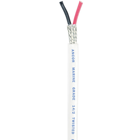 Ancor Twisted Pair w/Shield - 14/2 AWG - Round - Red/Black - 100' [141410] - American Offshore