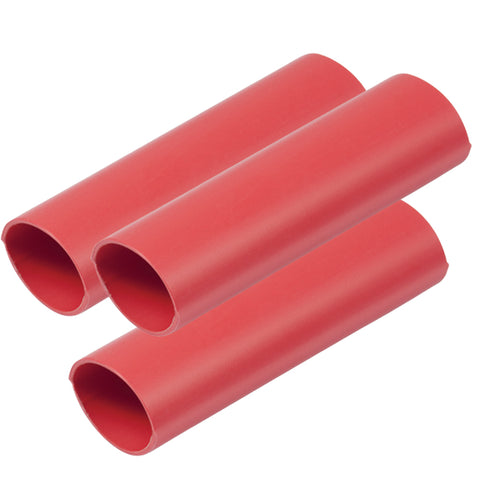 Ancor Heavy Wall Heat Shrink Tubing - 3/4" x 3" - 3-Pack - Red [326603] - American Offshore