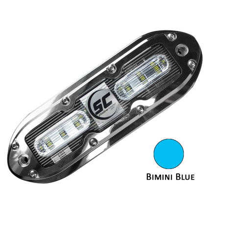 Shadow-Caster SCM-6 LED Underwater Light w/20' Cable - 316 SS Housing - Bimini Blue [SCM-6-BB-20] - American Offshore