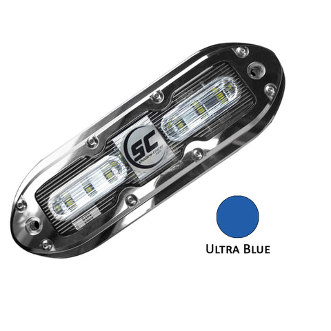 Shadow-Caster SCM-6 LED Underwater Light w/20' Cable - 316 SS Housing - Ultra Blue [SCM-6-UB-20] - American Offshore