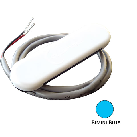 Shadow-Caster Courtesy Light w/2' Lead Wire - White ABS Cover - Bimini Blue - 4-Pack [SCM-CL-BB-4PACK] - American Offshore