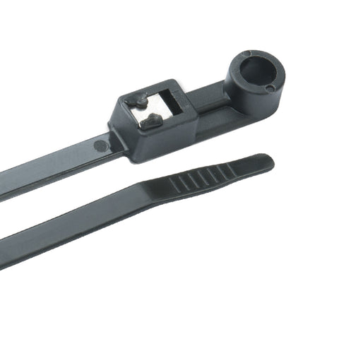 Ancor Mounting Self-Cutting Cable Ties - 8" - UV Black - 20-Pack [199300] - American Offshore