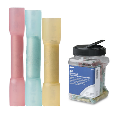 Ancor Heat Shrink Butt Connector Multi-Pack - 250-Piece - Jar [309000] - American Offshore