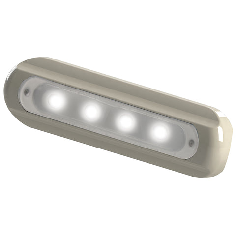 TACO 4-LED Deck Light - Flat Mount - White Housing [F38-8800W-1] - American Offshore