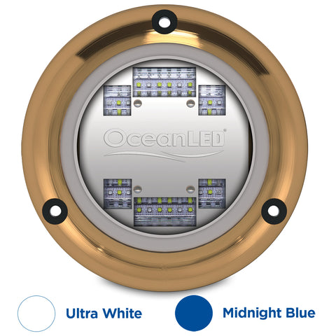 OceanLED Sport S3124s Underwater LED Light - Ultra White/Midnight Blue [012103BW] - American Offshore