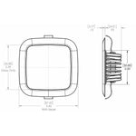 Lumitec Square Mirage Down Light - Spectrum RGBW Dimming - Polished Bezel [116117] - American Offshore