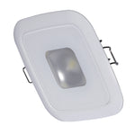 Lumitec Square Mirage Down Light - White Dimming, Red/Blue Non-Dimming - White Bezel [116128] - American Offshore