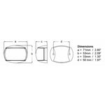 Hella Marine NaviLED Port & Starboard Pair - 2nm - Clear Lens/White Housing [980520911] - American Offshore