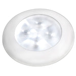 Hella Marine Slim Line LED 'Enhanced Brightness' Round Courtesy Lamp - White LED - White Plastic Bezel - 12V [980500541] - American Offshore