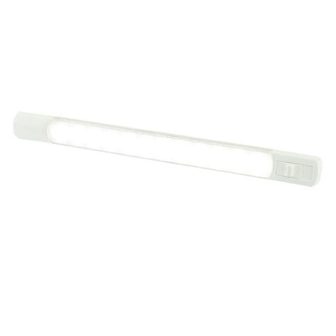 Hella Marine Surface Strip Light w/Switch - White LED - 12V [958123001] - American Offshore
