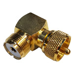 Shakespeare Right Angle Connector - PL-259 to SO-239 Adapter [RA-259-239-G] - American Offshore