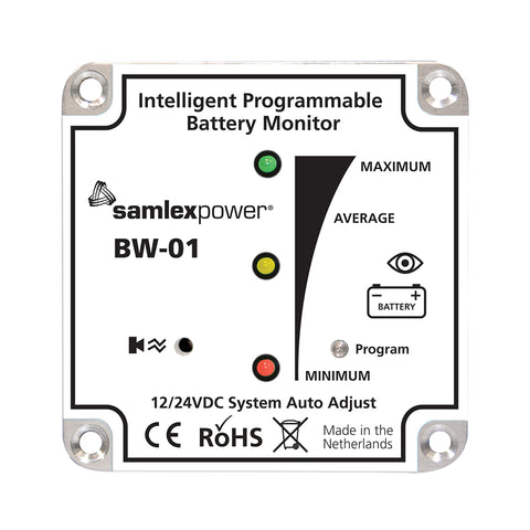 Samlex Battery Monitor - 12V or 24V - Programmable [BW-01] - American Offshore