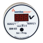 Samlex Dual Battery Monitor - 12V or 24V - Auto Detection [BW-03] - American Offshore